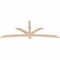 Ekena Millwork Davenport Smooth Timber Gable Bracket, Douglas Fir, 84"W x 35"H x 1 1/2"D x 3 1/2"F, 10/12 Pitch GBW084X35X0204DAV00SDF - alternate 5